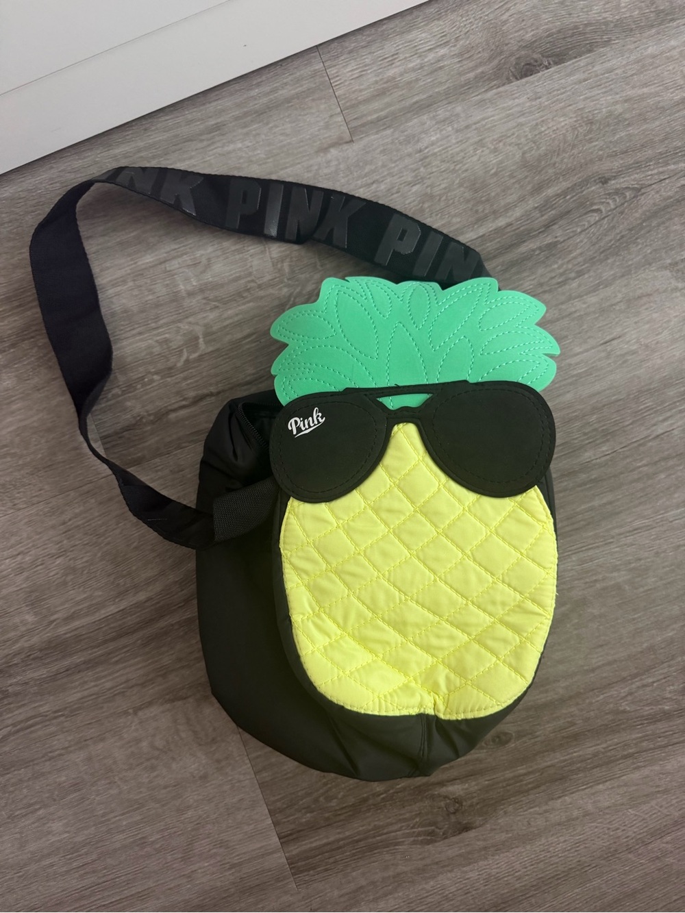 PINK Victoria's Secret Pineapple Crossbody Bag in Yellow, Green & Black